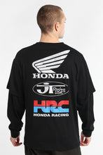 Honda Racing USA Long Sleeve Layered Twofer Tee thumbnail 1