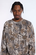 AERO Tree Camouflage Crew Neck Oversized Sweatshirt thumbnail 2