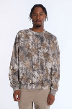 AERO Tree Camouflage Crew Neck Oversized Sweatshirt thumbnail 1