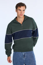 Sweat-shirt à col montant bloc de couleurs AERO thumbnail 1