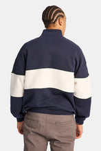 AERO Colour Block Quarter-Zip Mock Neck Sweatshirt thumbnail 3