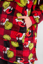 The Grinch Plaid Print Oversized Blanket Hoodie thumbnail 5