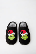 Pantoufles pelucheux Le Grincheux chapeau du père Noël thumbnail 1