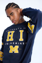 Pull à enfiler col ras du cou imprimé Michigan M Wolverines University thumbnail 2