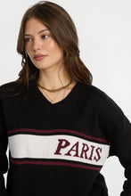 AERO Graphic Flat Knit V-Neck Sweater thumbnail 7