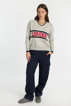 AERO Graphic Flat Knit V-Neck Sweater thumbnail 13