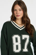 AERO Graphic Flat Knit V-Neck Sweater thumbnail 15