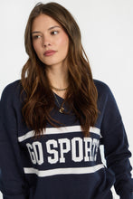 AERO Graphic Flat Knit V-Neck Sweater thumbnail 2