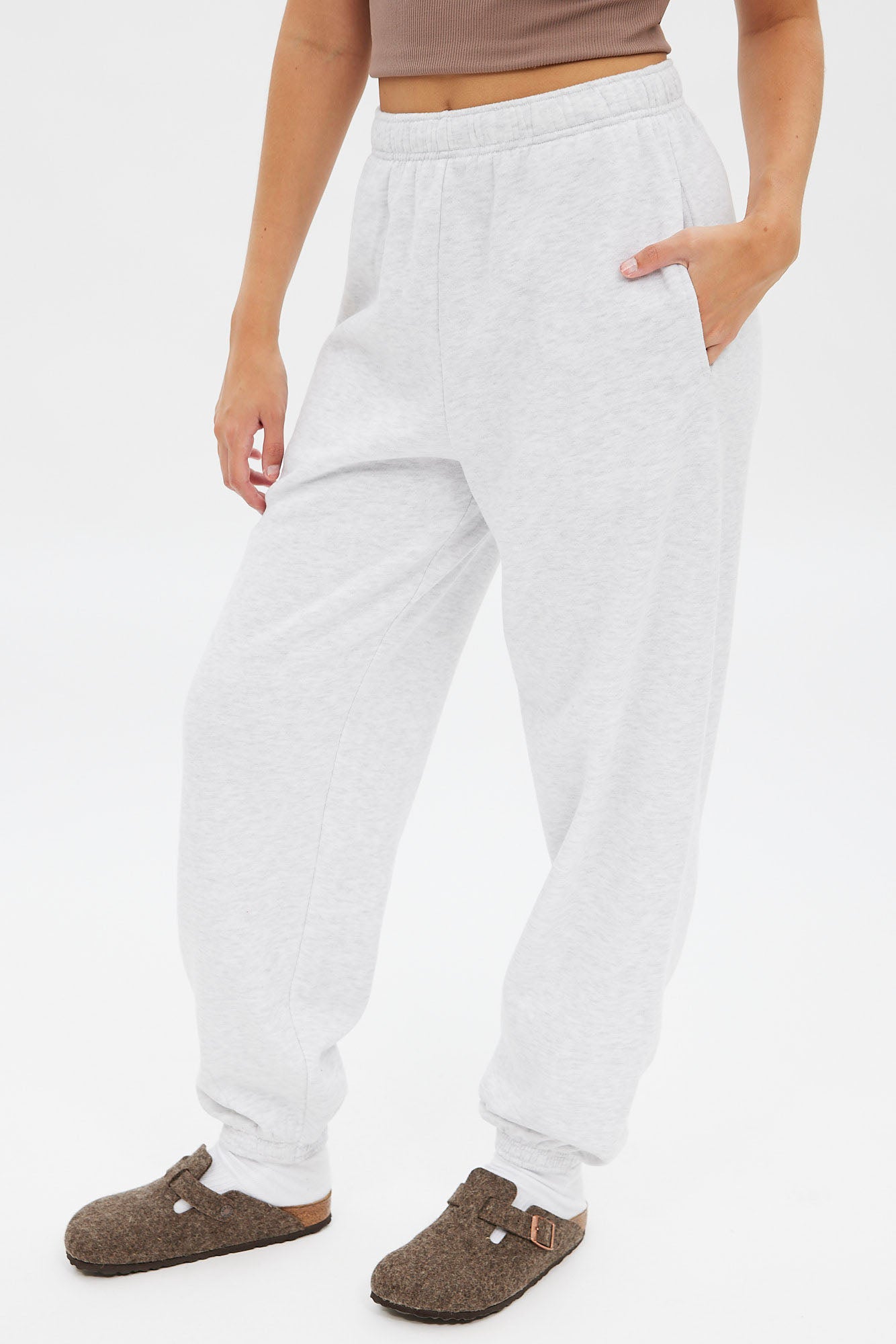 Cuffed discount oversized joggers