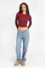 AERO Long Sleeve Crew Neck Baby Tee thumbnail 25