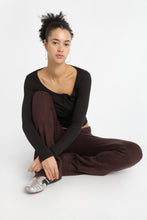 AERO Long Sleeve Henley Baby Tee thumbnail 10