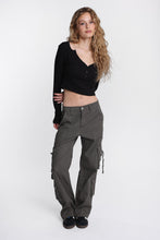 AERO Super High Rise Baggy Cargo Twill Pants thumbnail 10