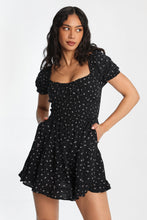 AERO Scoop Neck Fit & Flare Smocked Mini Dress thumbnail 2