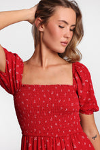 AERO Short Sleeve Smocked Tiered Midi Dress thumbnail 23