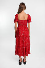 AERO Short Sleeve Smocked Tiered Midi Dress thumbnail 25