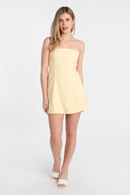 AERO Linen-Blend Strapless Mini Dress thumbnail 16