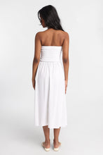 AERO Linen-Blend Strapless Midi Dress thumbnail 4