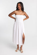 AERO Linen-Blend Strapless Midi Dress thumbnail 2
