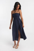 AERO Linen-Blend Strapless Midi Dress thumbnail 8