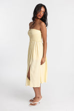 AERO Linen-Blend Strapless Midi Dress thumbnail 22