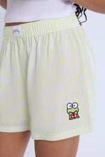 Keroppi Embroidered Pajama Tank Top And Boxer Shorts 2-Piece Set thumbnail 5