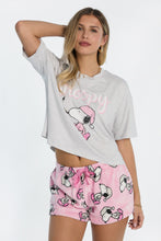 Peanuts Snoopy Candle Pajama Tee & Plush Shorts 2-Piece Set thumbnail 1