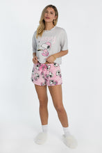 Peanuts Snoopy Candle Pajama Tee & Plush Shorts 2-Piece Set thumbnail 4