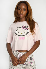 Hello Kitty Snooze Super Soft Pajama Tee And Velour Pajama Pants 2-Piece Set thumbnail 3