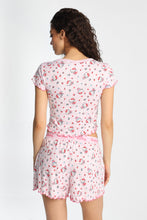 Hello Kitty Flowers Super Soft Pajama Tee And Boxer Shorts 2-Piece Set thumbnail 3