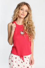 Hello Kitty Teddy Bear Ribbed Pajama Tank Top And Pants 2-Piece Set thumbnail 2