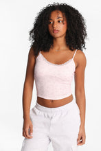 AERO Pointelle Knit Sweetheart Neckline Cropped Cami thumbnail 6