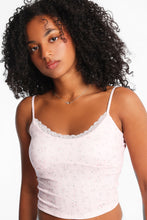 AERO Pointelle Knit Sweetheart Neckline Cropped Cami thumbnail 19