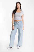 AERO High Rise Drapey Baggy Cargo Jeans thumbnail 4
