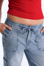 AERO High Rise Drapey Baggy Cargo Jeans thumbnail 6