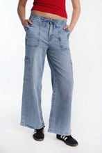 AERO High Rise Drapey Baggy Cargo Jeans thumbnail 5