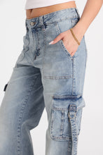 AERO Super High Rise D-Ring Baggy Cargo Jeans thumbnail 4