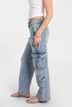 AERO Super High Rise D-Ring Baggy Cargo Jeans thumbnail 3