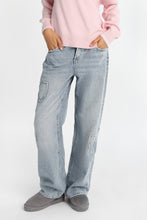 AERO Bow Embroidered Low Rise Baggy Jeans thumbnail 3
