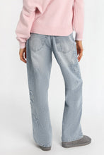 AERO Bow Embroidered Low Rise Baggy Jeans thumbnail 5