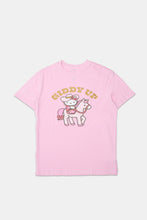 T-shirt coupe garçonne imprime? graphique Hello Kitty Giddy Up thumbnail 1