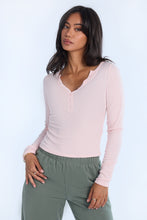 AERO Long Sleeve Henley Top thumbnail 1