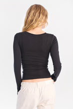 AERO Long Sleeve V-Neck Ballet Top thumbnail 4