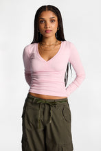 AERO Long Sleeve V-Neck Ballet Top thumbnail 1