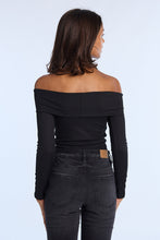 AERO Fold-Over Long Sleeve Off-Shoulder Top thumbnail 4