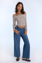 AERO Fold-Over Long Sleeve Off-Shoulder Top thumbnail 9