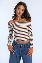 AERO Fold-Over Long Sleeve Off-Shoulder Top thumbnail 6