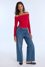 AERO Fold-Over Long Sleeve Off-Shoulder Top thumbnail 17