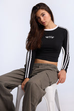 AERO Long Sleeve Crew Neck Baby Tee thumbnail 6