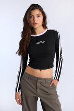 AERO Long Sleeve Crew Neck Baby Tee thumbnail 2