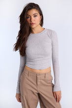 AERO Long Sleeve Crew Neck Baby Tee thumbnail 1
